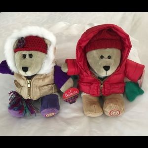 Vintage 2006 Holiday Starbucks Bear Couple